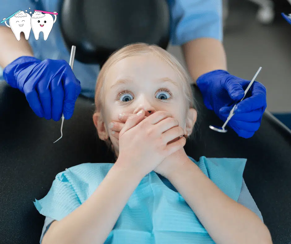 Criança com medo de dentista