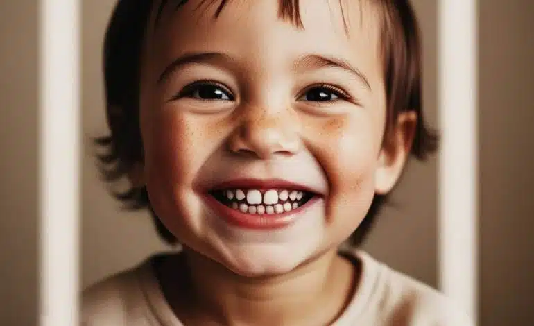 Criança com presença de Fluorose Dental