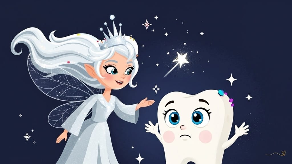 A comforting guidance scene with Fairy Luma appearing with shimmering wings and a reassuring maternal expression, offering Tino advice. Magical glows of encouragement surround them as Tino takes a deep breath and looks determined. A supportive atmosphere with protective magical light.  