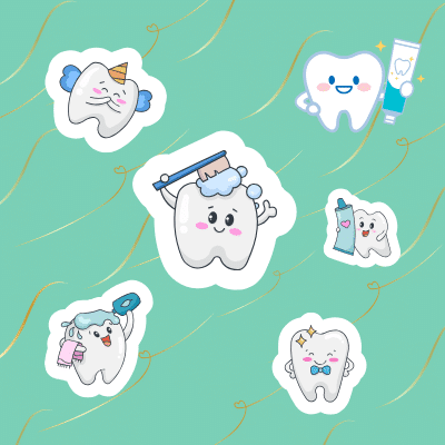Brush and smile educational poster