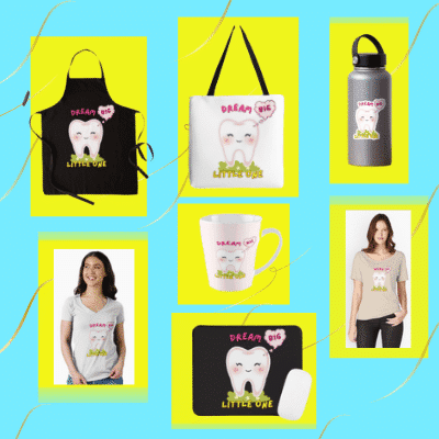 Happy tooth design for kids