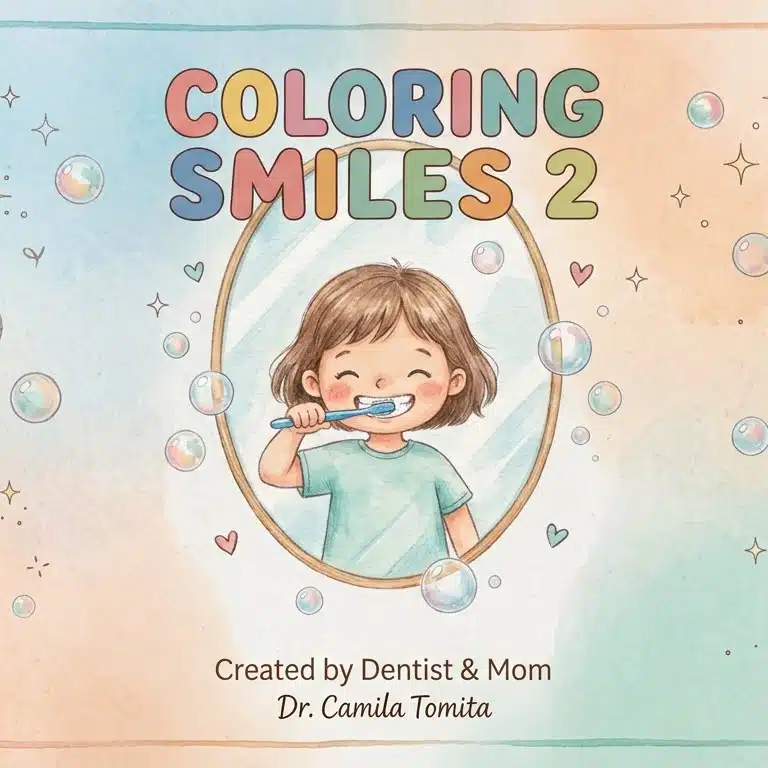 Coloring Smiles 2 — printable dental coloring book for kids