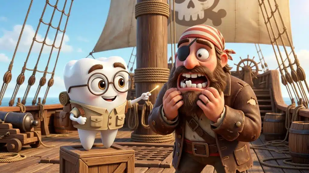 pirata com escorbuto